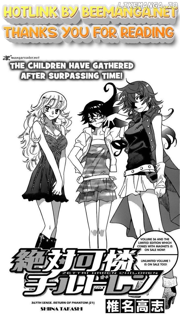 Zettai Karen Children Chapter 373.2 - page 1