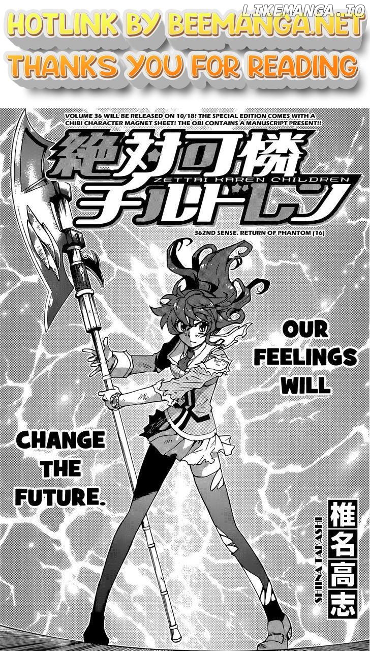Zettai Karen Children Chapter 366 - page 1