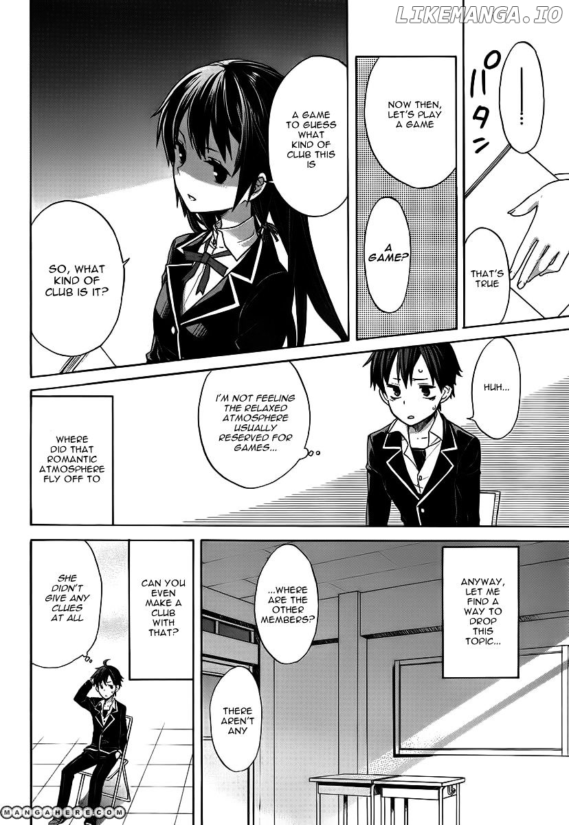 Yahari Ore no Seishun Rabukome wa Machigatte Iru. - Mougenroku chapter 1 - page 24