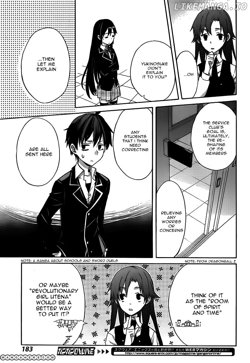Yahari Ore no Seishun Rabukome wa Machigatte Iru. - Mougenroku chapter 1 - page 36