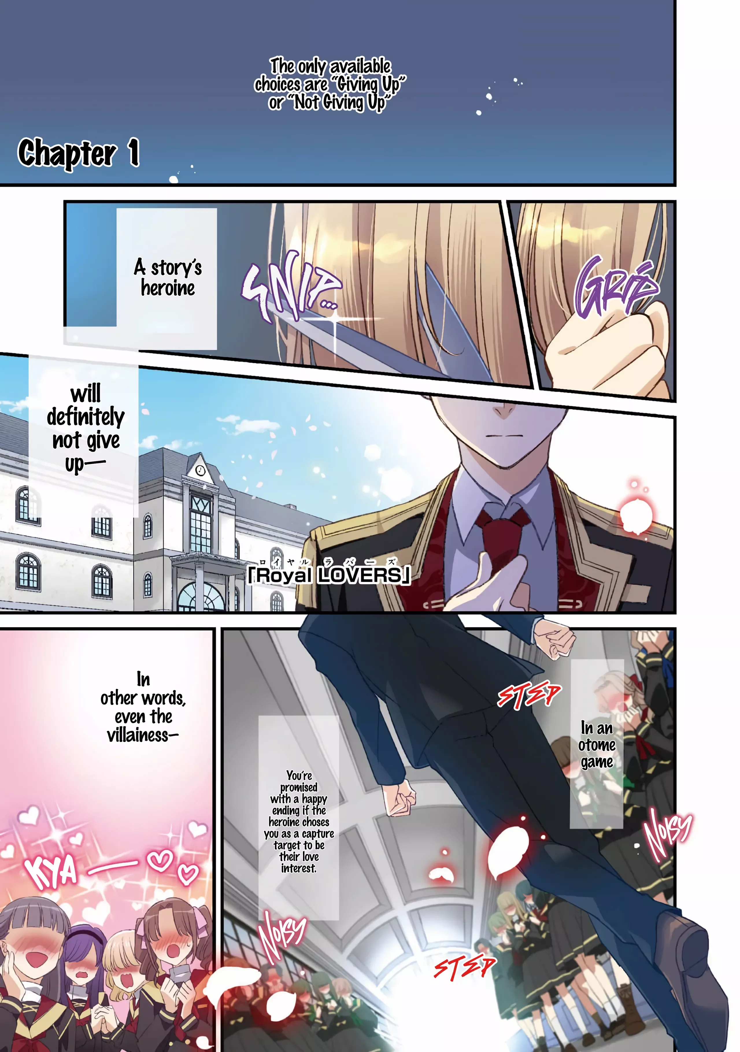 Mob Douzen No Akuyaku Reijou Wa Dansou Shite Kouryaku Taishou No Za O Nerau Chapter 1 - page 4