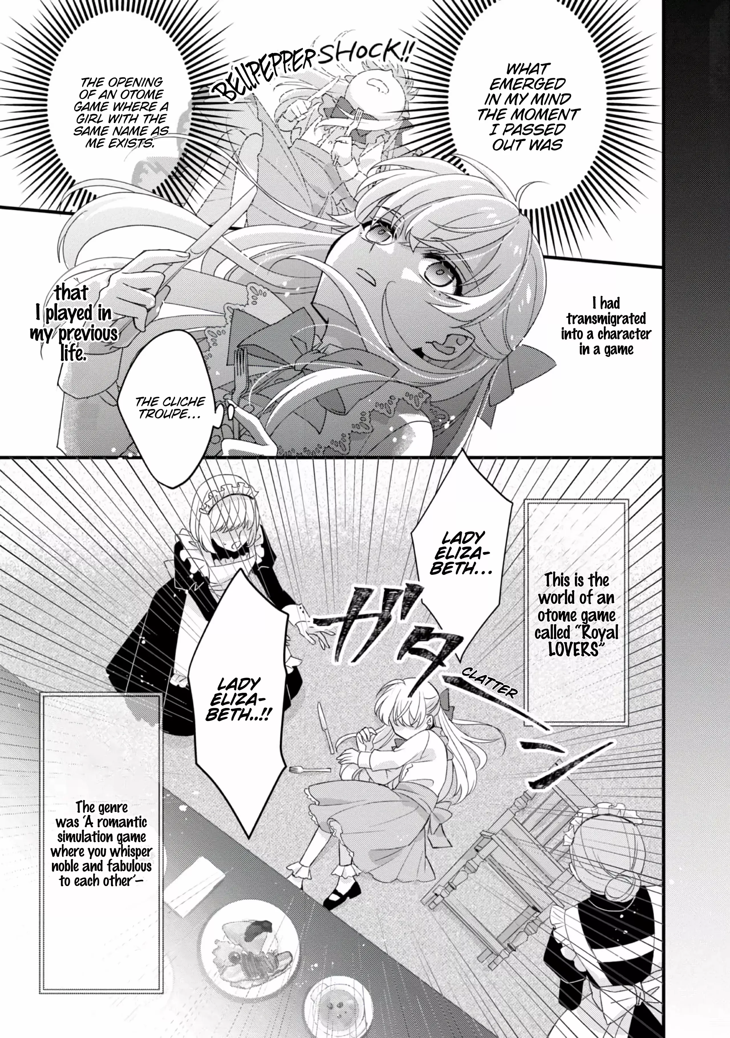 Mob Douzen No Akuyaku Reijou Wa Dansou Shite Kouryaku Taishou No Za O Nerau Chapter 1 - page 8