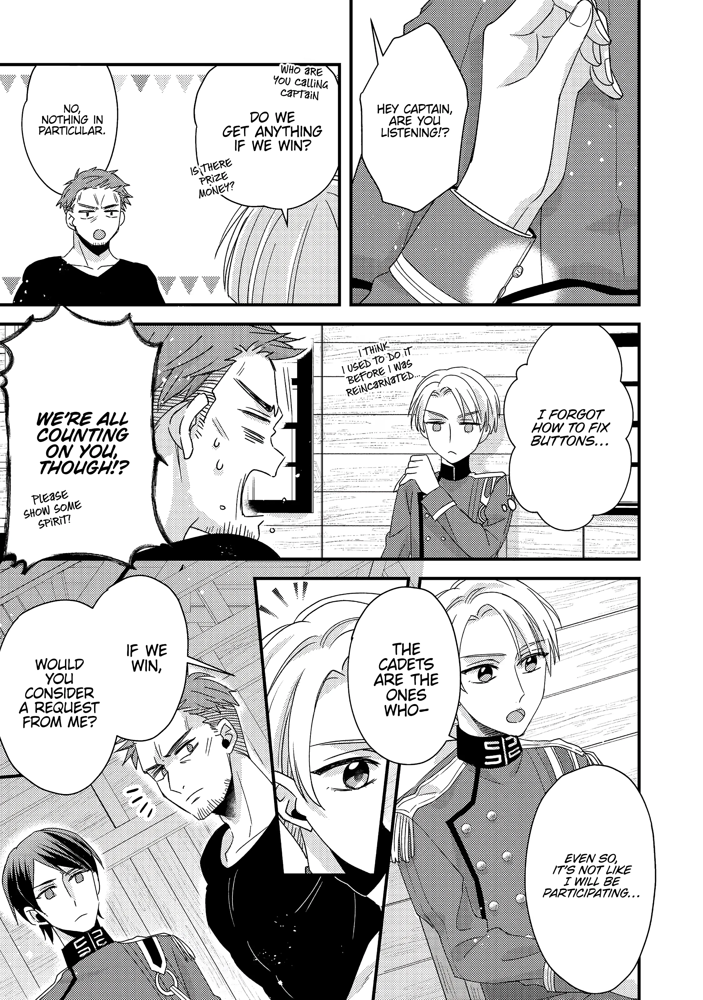 Mob Douzen No Akuyaku Reijou Wa Dansou Shite Kouryaku Taishou No Za O Nerau Chapter 3 - page 24