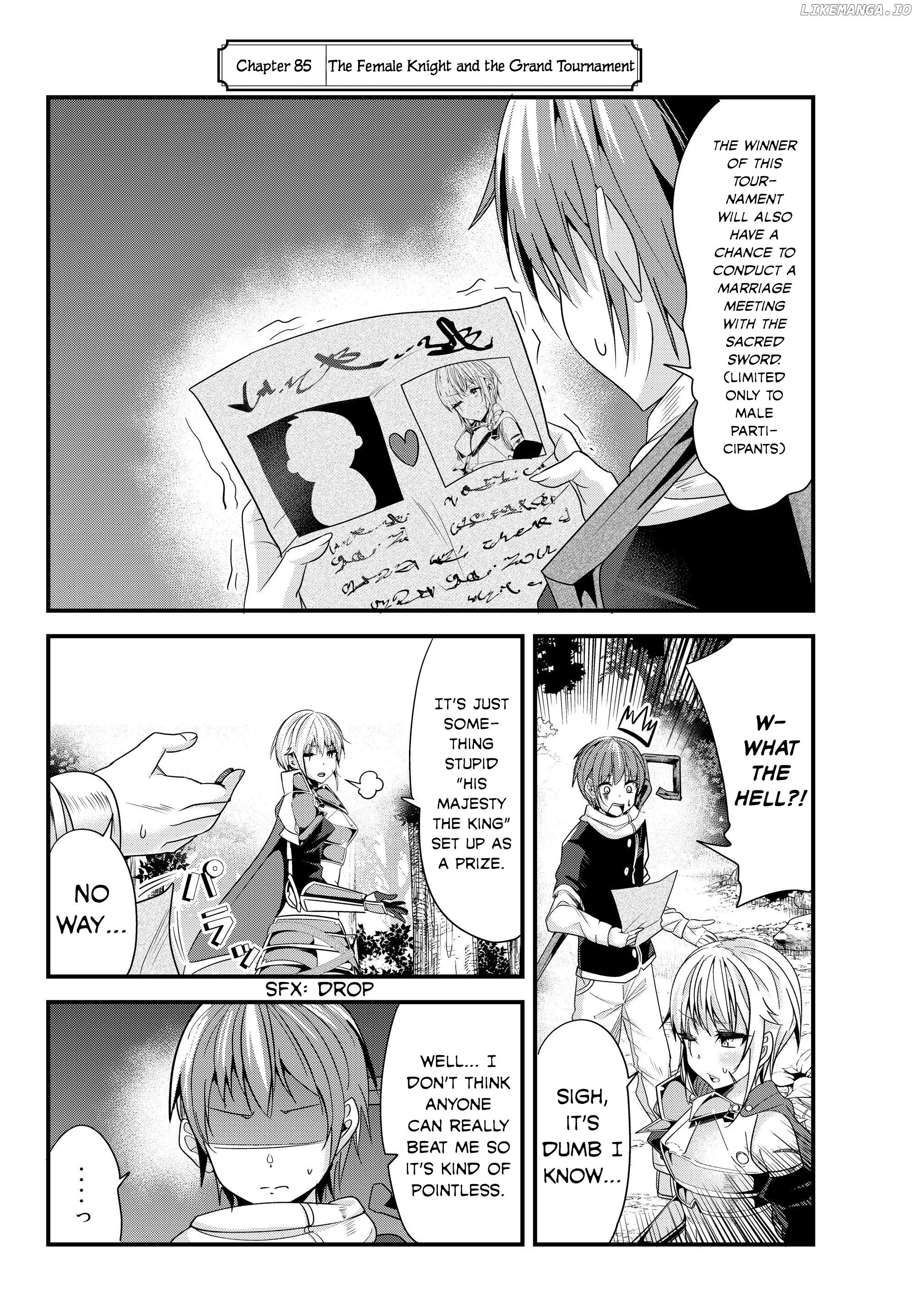 A Story About Treating a Female Knight Who Has Never Been Treated as a Woman as a Woman chapter 85 - page 2