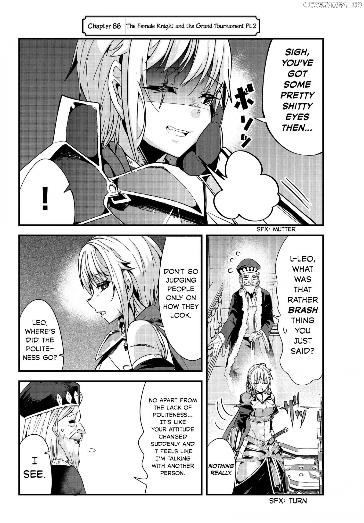 A Story About Treating a Female Knight Who Has Never Been Treated as a Woman as a Woman chapter 86 - page 2