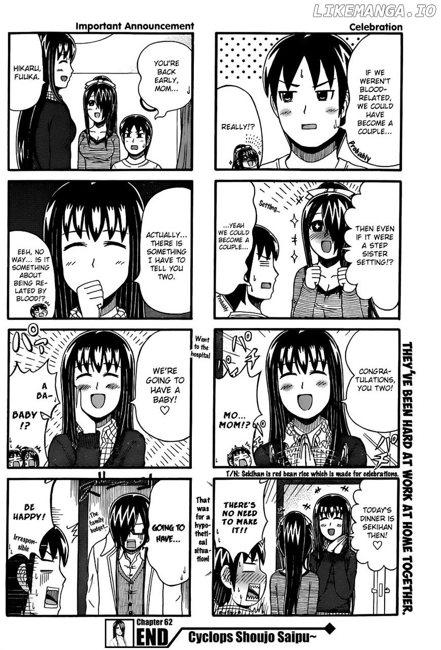 Cyclops Shoujo Saipu~ chapter 62 - page 4