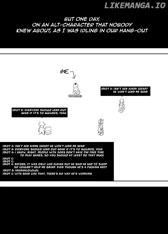 I got stuck in real life, so it's okay to get addicted to an MMO, right? chapter 8 - page 12