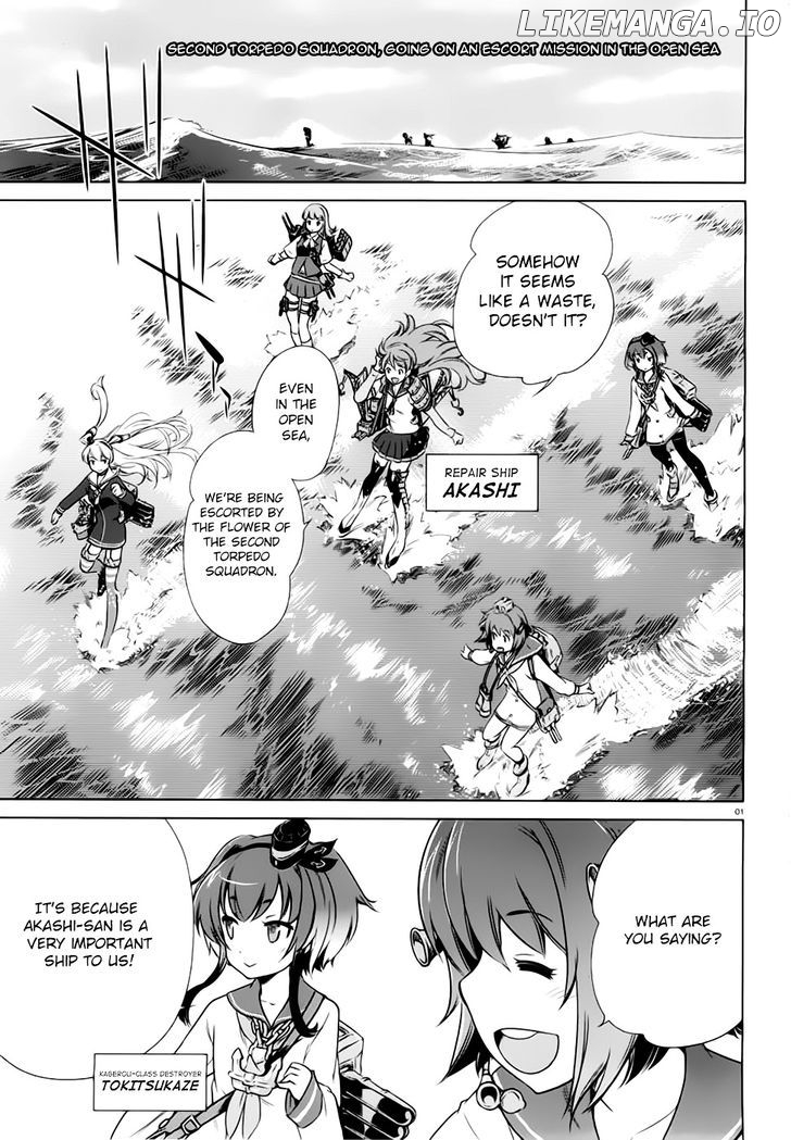 Kantai Collection - Kankore - Itsuka Shizuka na Umi de chapter 9 - page 1