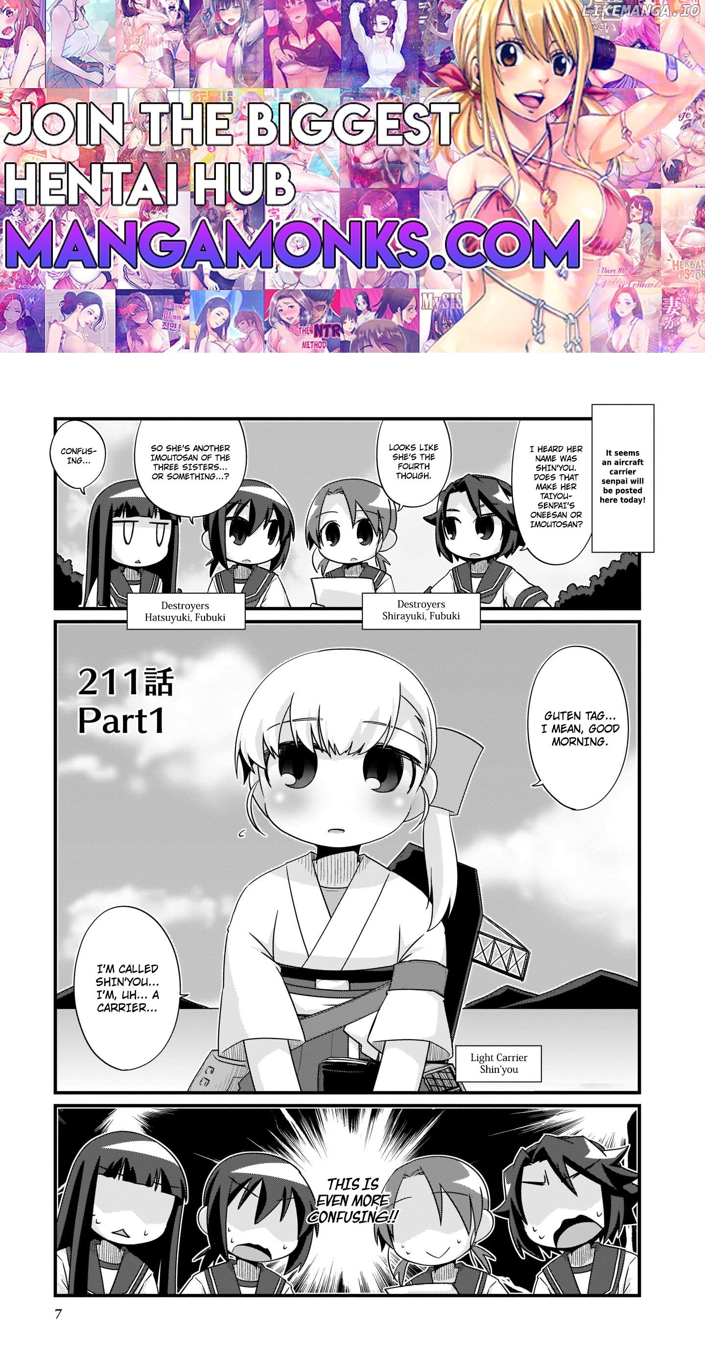 Kantai Collection - Kankore - 4-koma Comic - Fubuki, Ganbarimasu! Chapter 211 - page 1