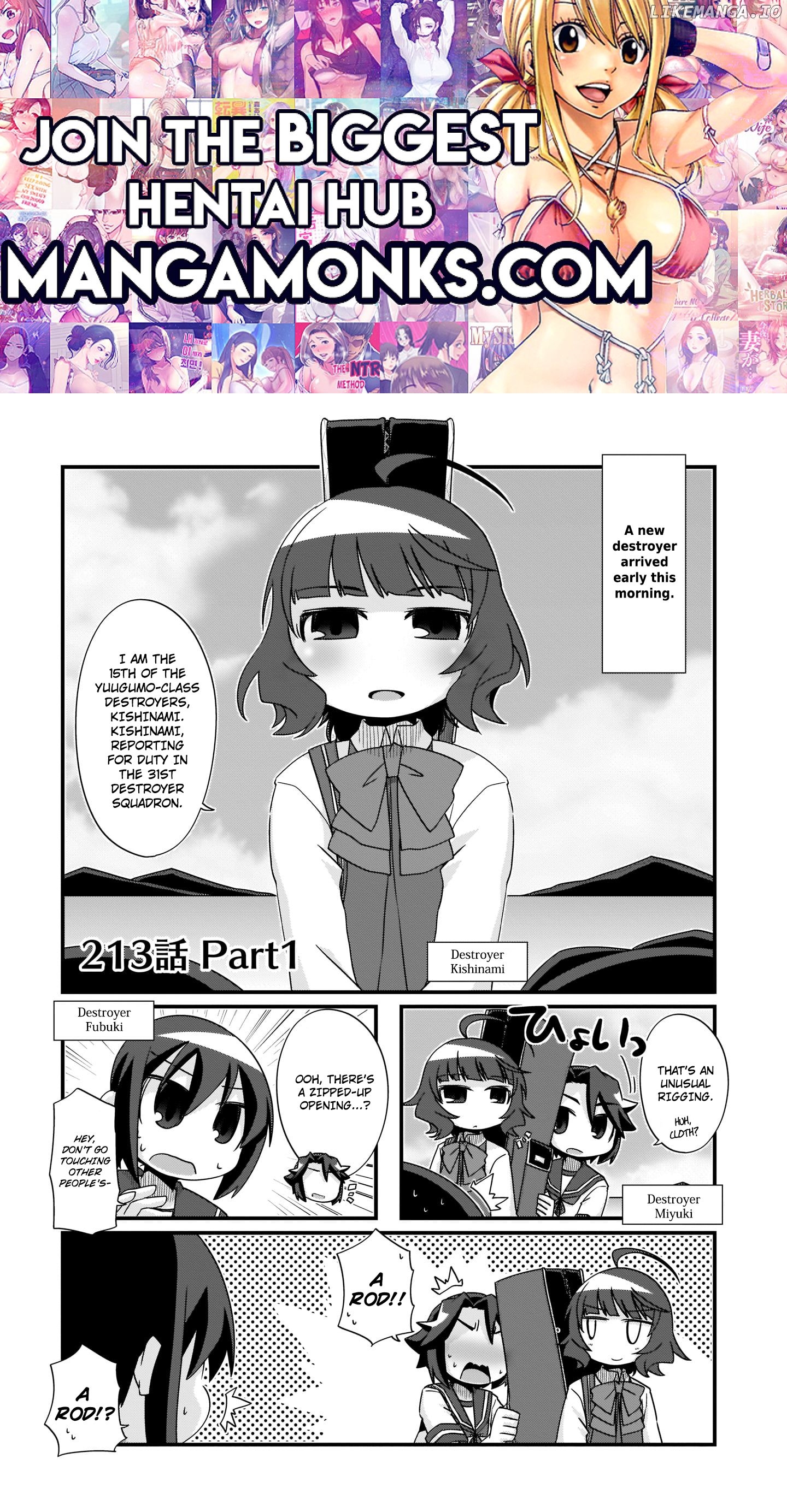 Kantai Collection - Kankore - 4-koma Comic - Fubuki, Ganbarimasu! Chapter 213 - page 1