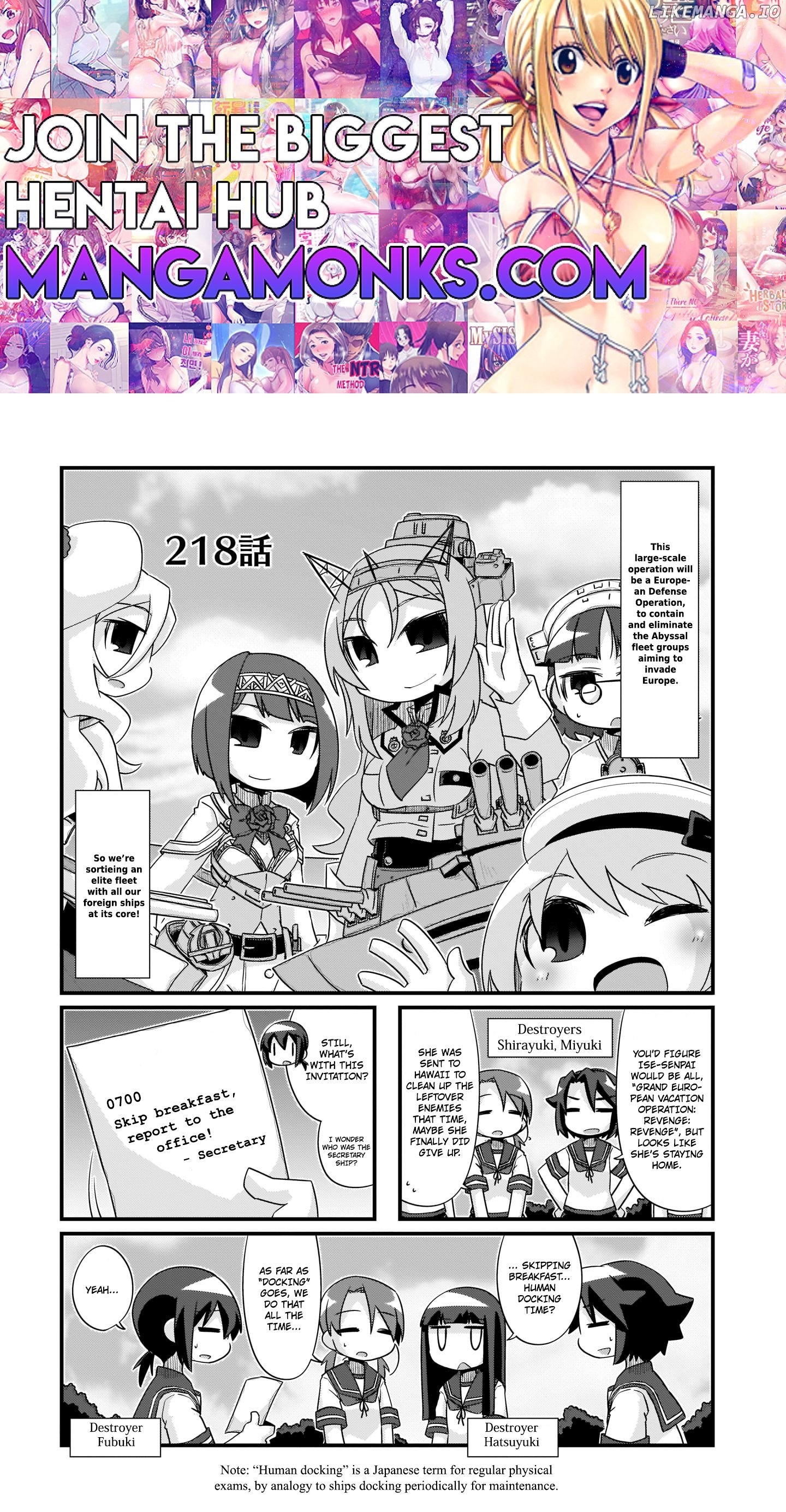 Kantai Collection - Kankore - 4-koma Comic - Fubuki, Ganbarimasu! Chapter 218 - page 1