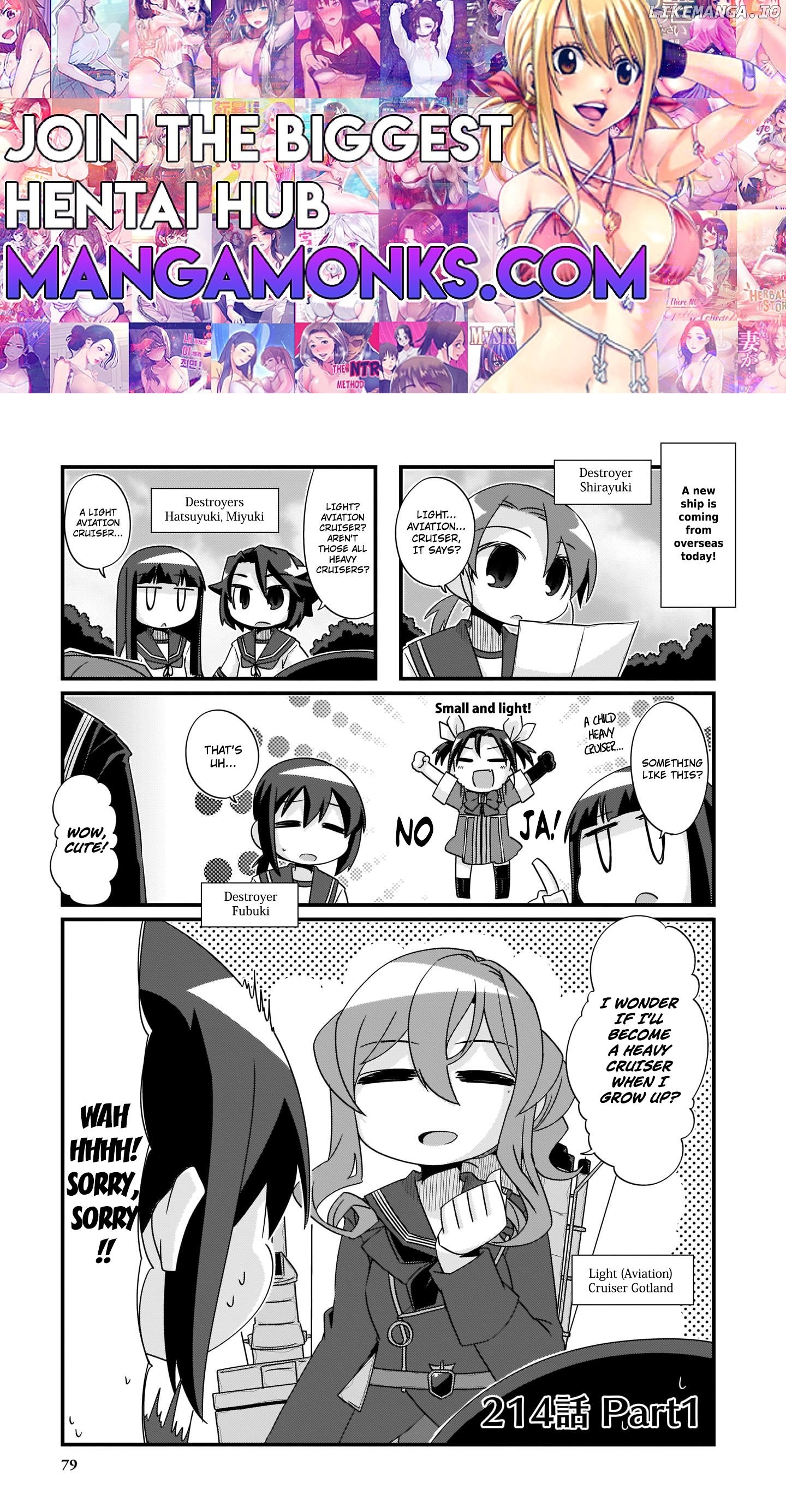Kantai Collection - Kankore - 4-koma Comic - Fubuki, Ganbarimasu! Chapter 214 - page 1