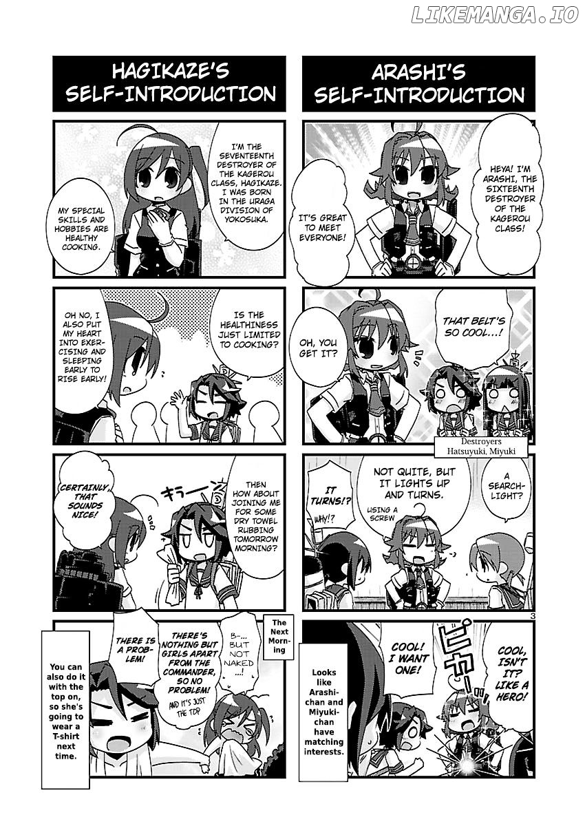 Kantai Collection - Kankore - 4-koma Comic - Fubuki, Ganbarimasu! chapter 122 - page 3