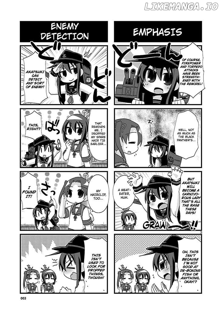 Kantai Collection - Kankore - 4-koma Comic - Fubuki, Ganbarimasu! chapter 125 - page 3