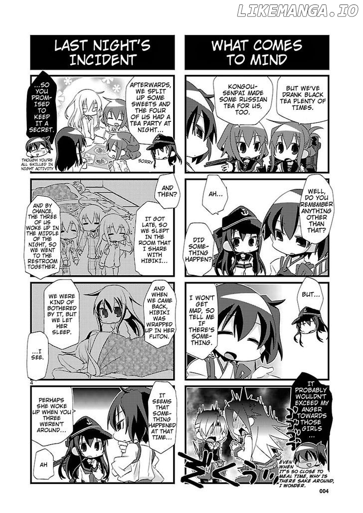 Kantai Collection - Kankore - 4-koma Comic - Fubuki, Ganbarimasu! chapter 13 - page 4