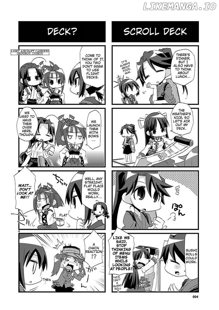 Kantai Collection - Kankore - 4-koma Comic - Fubuki, Ganbarimasu! chapter 16 - page 4