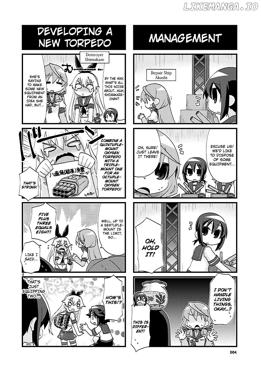 Kantai Collection - Kankore - 4-koma Comic - Fubuki, Ganbarimasu! chapter 132 - page 4