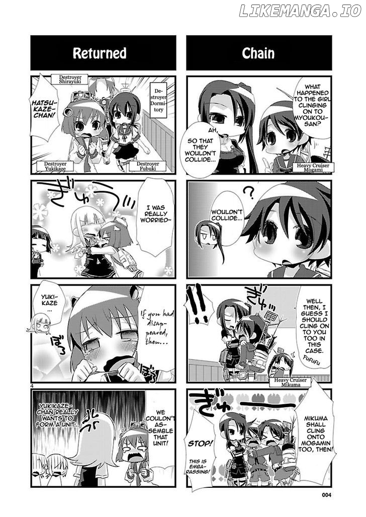 Kantai Collection - Kankore - 4-koma Comic - Fubuki, Ganbarimasu! chapter 19 - page 4