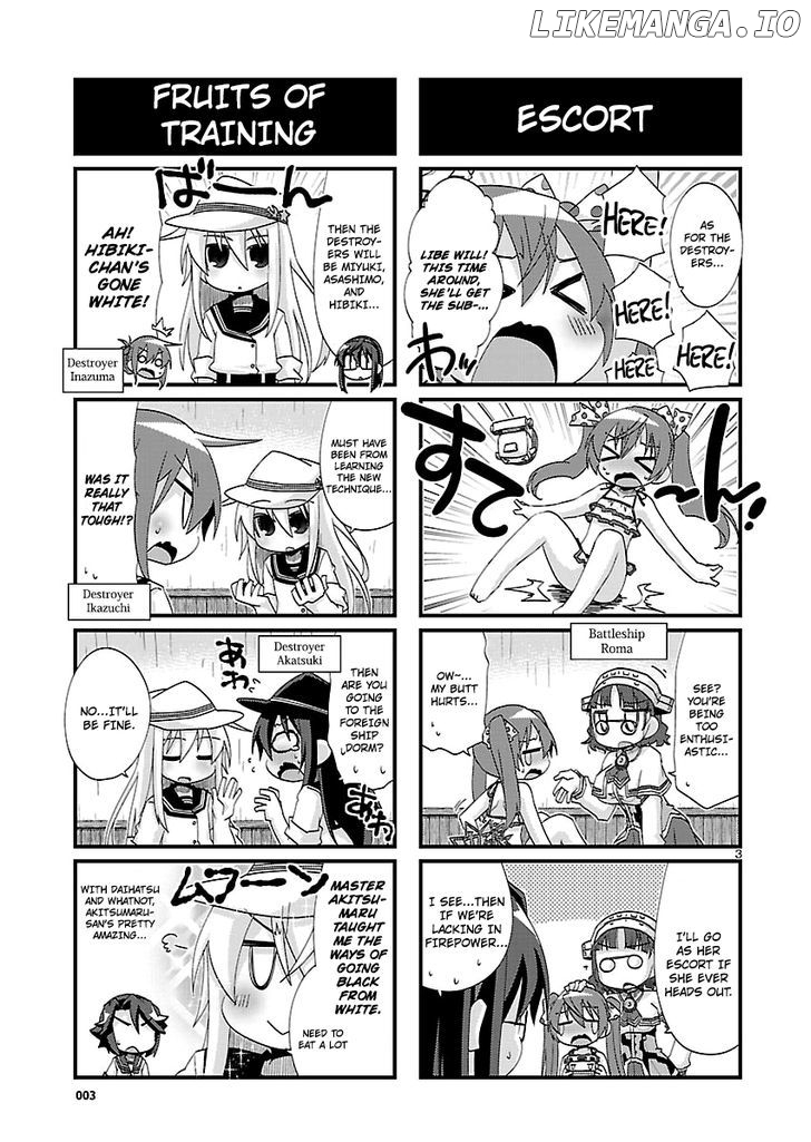 Kantai Collection - Kankore - 4-koma Comic - Fubuki, Ganbarimasu! chapter 136 - page 3