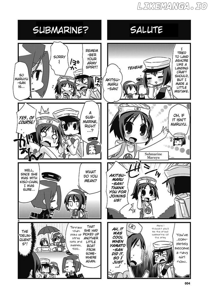 Kantai Collection - Kankore - 4-koma Comic - Fubuki, Ganbarimasu! chapter 33 - page 4