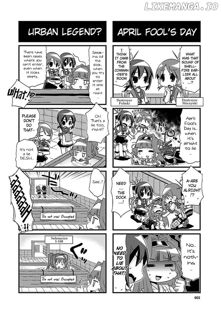 Kantai Collection - Kankore - 4-koma Comic - Fubuki, Ganbarimasu! chapter 34 - page 2