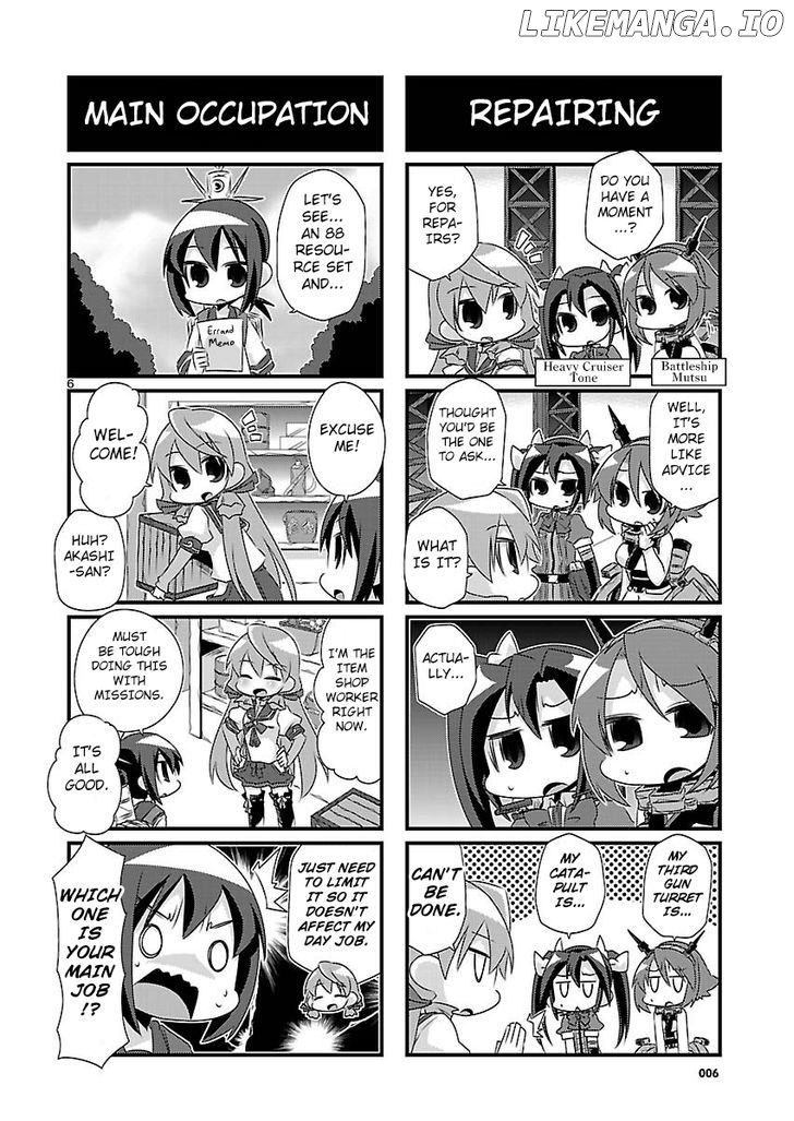 Kantai Collection - Kankore - 4-koma Comic - Fubuki, Ganbarimasu! chapter 41 - page 6