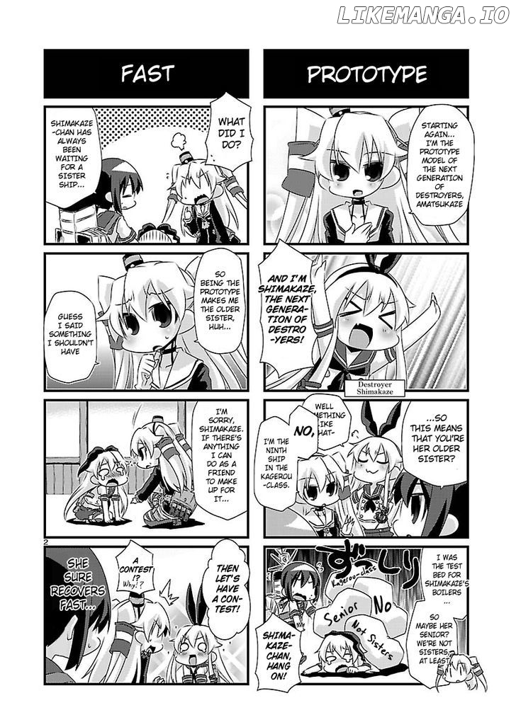 Kantai Collection - Kankore - 4-koma Comic - Fubuki, Ganbarimasu! chapter 42 - page 2