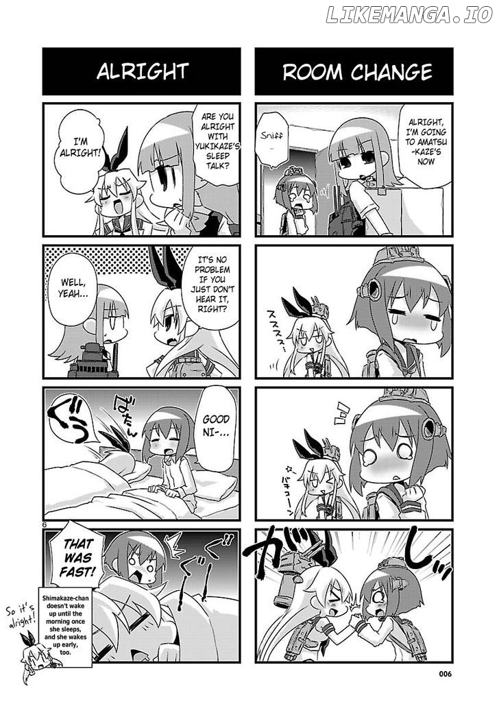 Kantai Collection - Kankore - 4-koma Comic - Fubuki, Ganbarimasu! chapter 42 - page 6