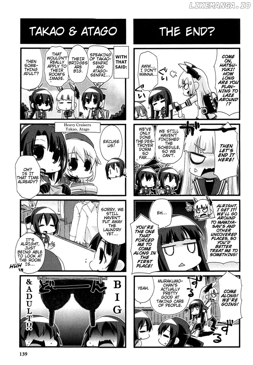 Kantai Collection - Kankore - 4-koma Comic - Fubuki, Ganbarimasu! chapter 46.5 - page 5