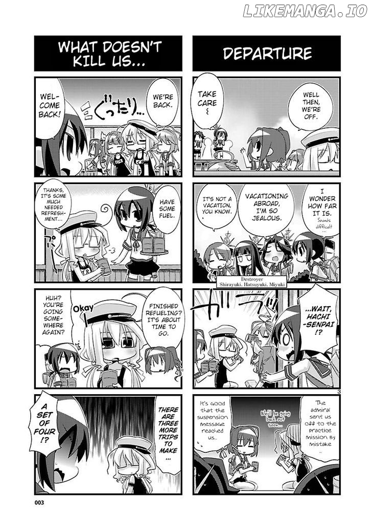 Kantai Collection - Kankore - 4-koma Comic - Fubuki, Ganbarimasu! chapter 48 - page 3