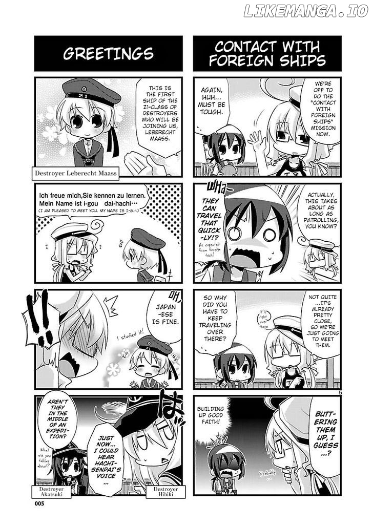 Kantai Collection - Kankore - 4-koma Comic - Fubuki, Ganbarimasu! chapter 48 - page 5