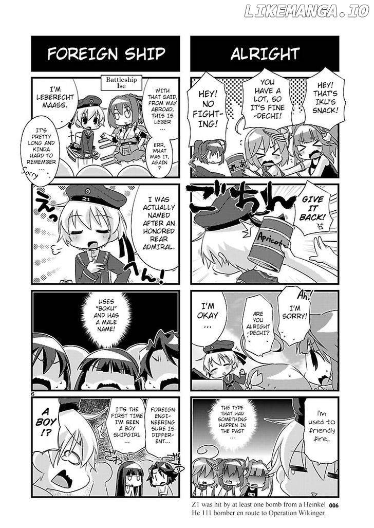 Kantai Collection - Kankore - 4-koma Comic - Fubuki, Ganbarimasu! chapter 48 - page 6