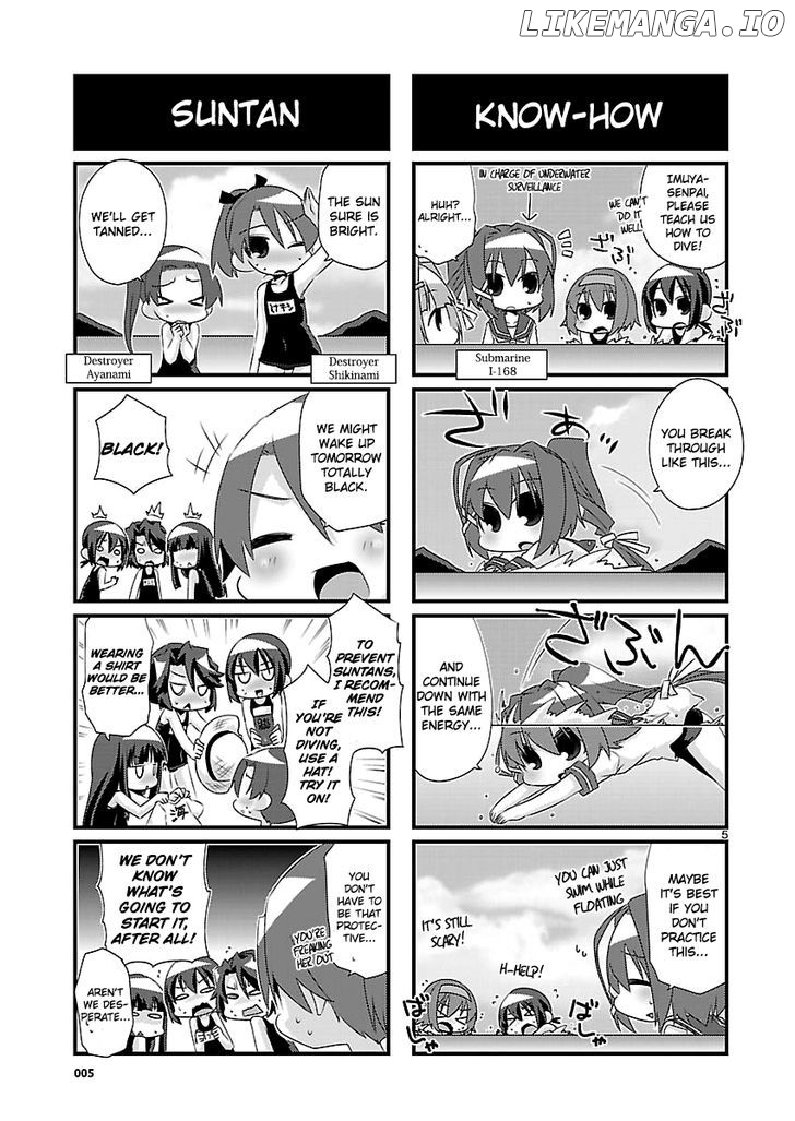 Kantai Collection - Kankore - 4-koma Comic - Fubuki, Ganbarimasu! chapter 50 - page 5