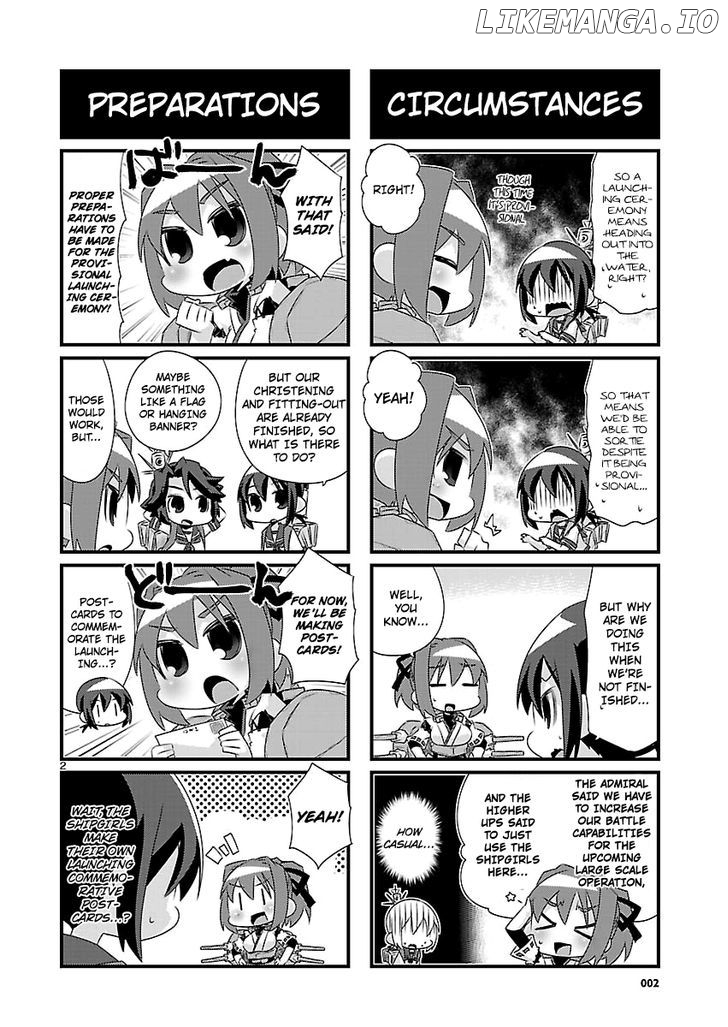 Kantai Collection - Kankore - 4-koma Comic - Fubuki, Ganbarimasu! chapter 52 - page 2