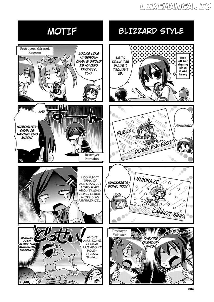 Kantai Collection - Kankore - 4-koma Comic - Fubuki, Ganbarimasu! chapter 52 - page 4