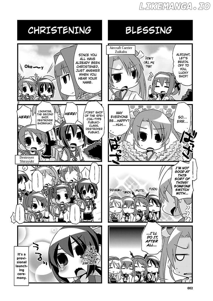 Kantai Collection - Kankore - 4-koma Comic - Fubuki, Ganbarimasu! chapter 53 - page 2