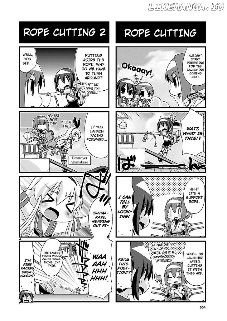 Kantai Collection - Kankore - 4-koma Comic - Fubuki, Ganbarimasu! chapter 53 - page 4