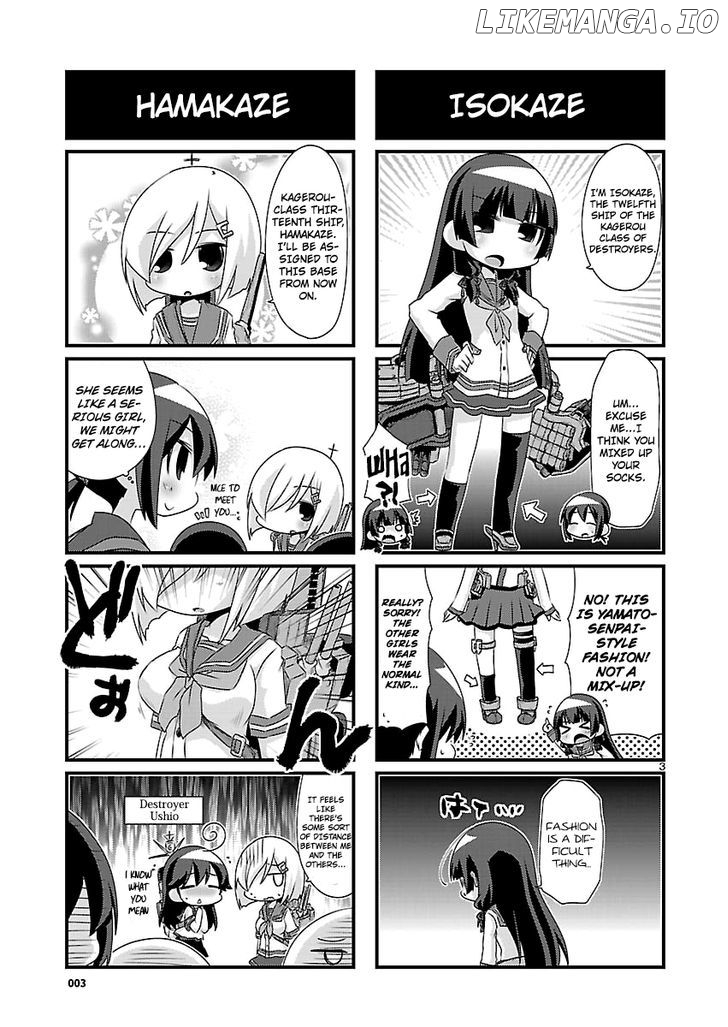 Kantai Collection - Kankore - 4-koma Comic - Fubuki, Ganbarimasu! chapter 57 - page 3