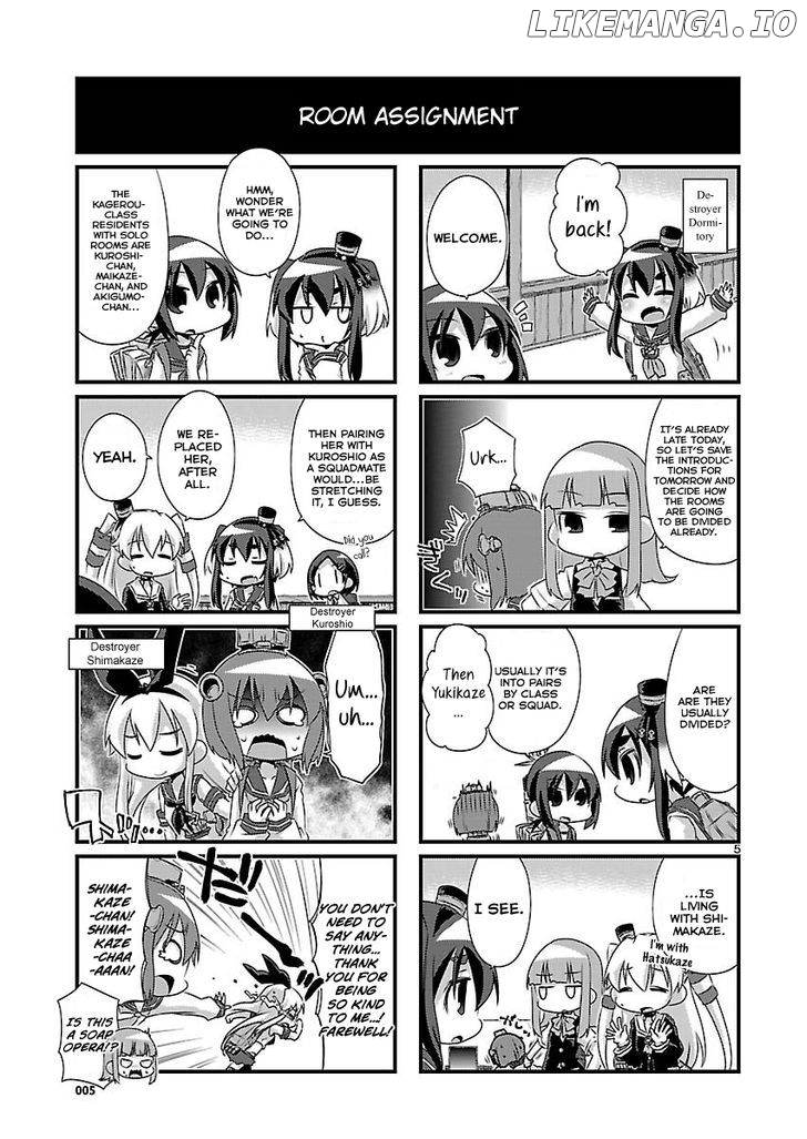 Kantai Collection - Kankore - 4-koma Comic - Fubuki, Ganbarimasu! chapter 58 - page 5