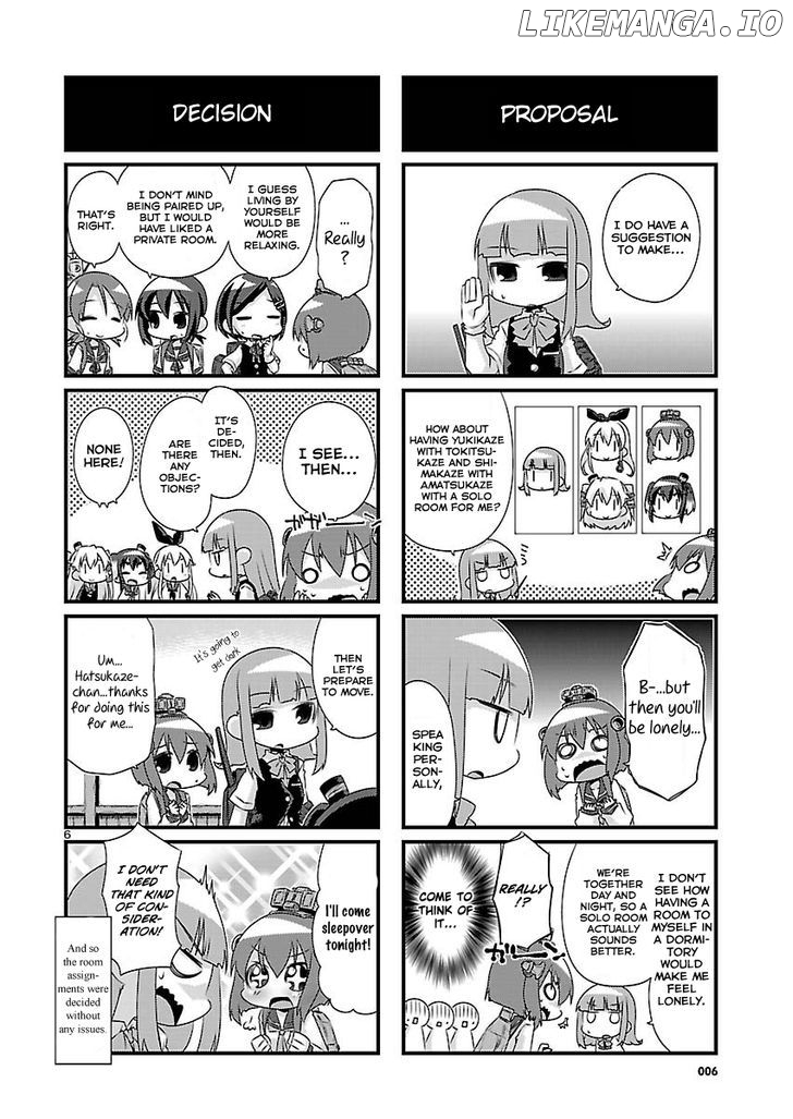 Kantai Collection - Kankore - 4-koma Comic - Fubuki, Ganbarimasu! chapter 58 - page 6