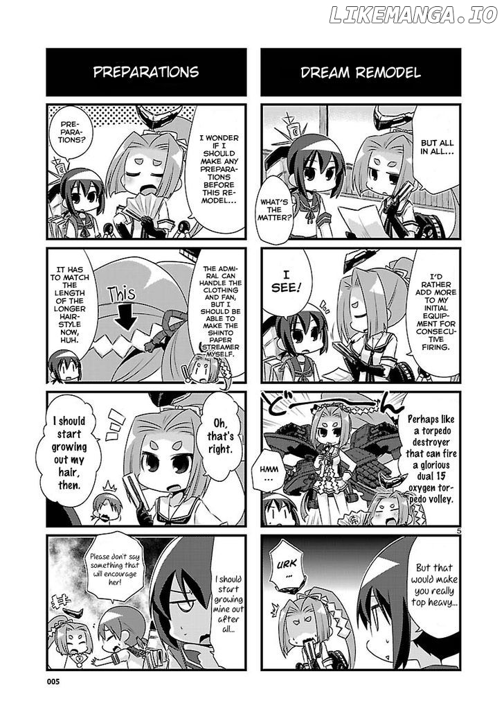 Kantai Collection - Kankore - 4-koma Comic - Fubuki, Ganbarimasu! chapter 62 - page 5