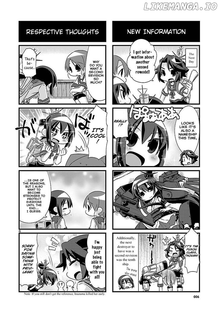 Kantai Collection - Kankore - 4-koma Comic - Fubuki, Ganbarimasu! chapter 62 - page 6