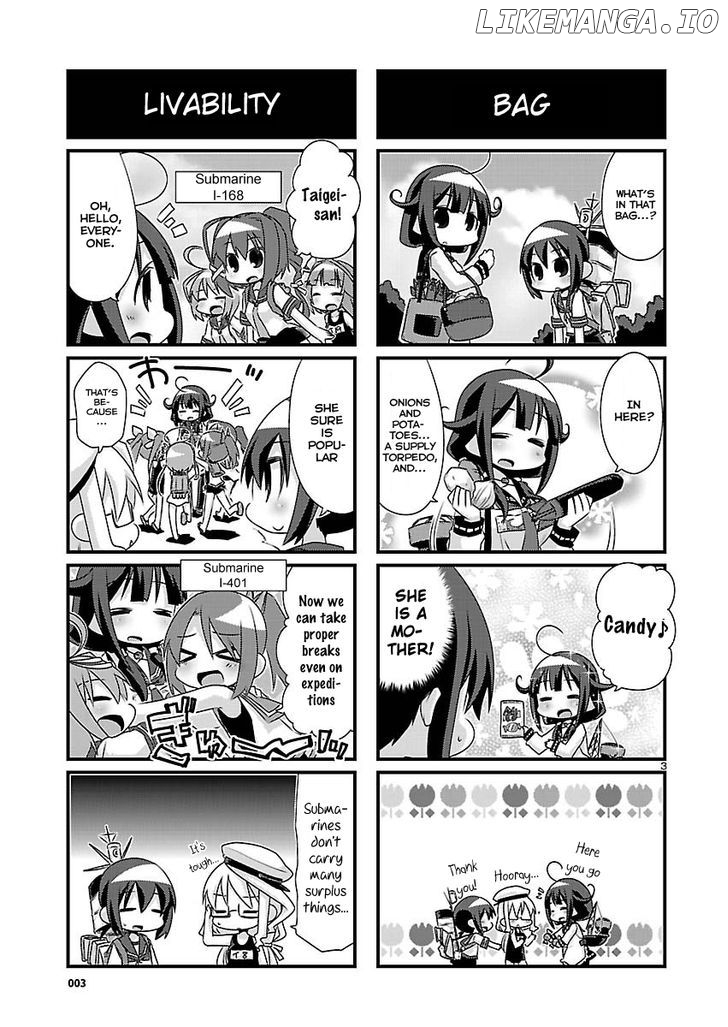 Kantai Collection - Kankore - 4-koma Comic - Fubuki, Ganbarimasu! chapter 63 - page 3