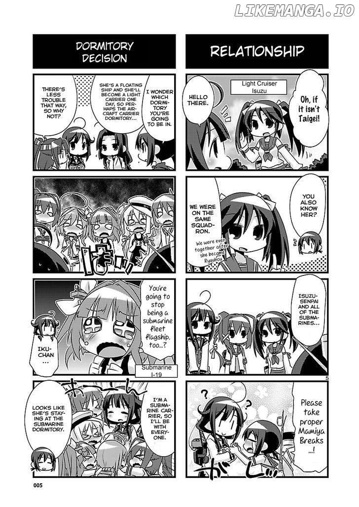 Kantai Collection - Kankore - 4-koma Comic - Fubuki, Ganbarimasu! chapter 63 - page 5