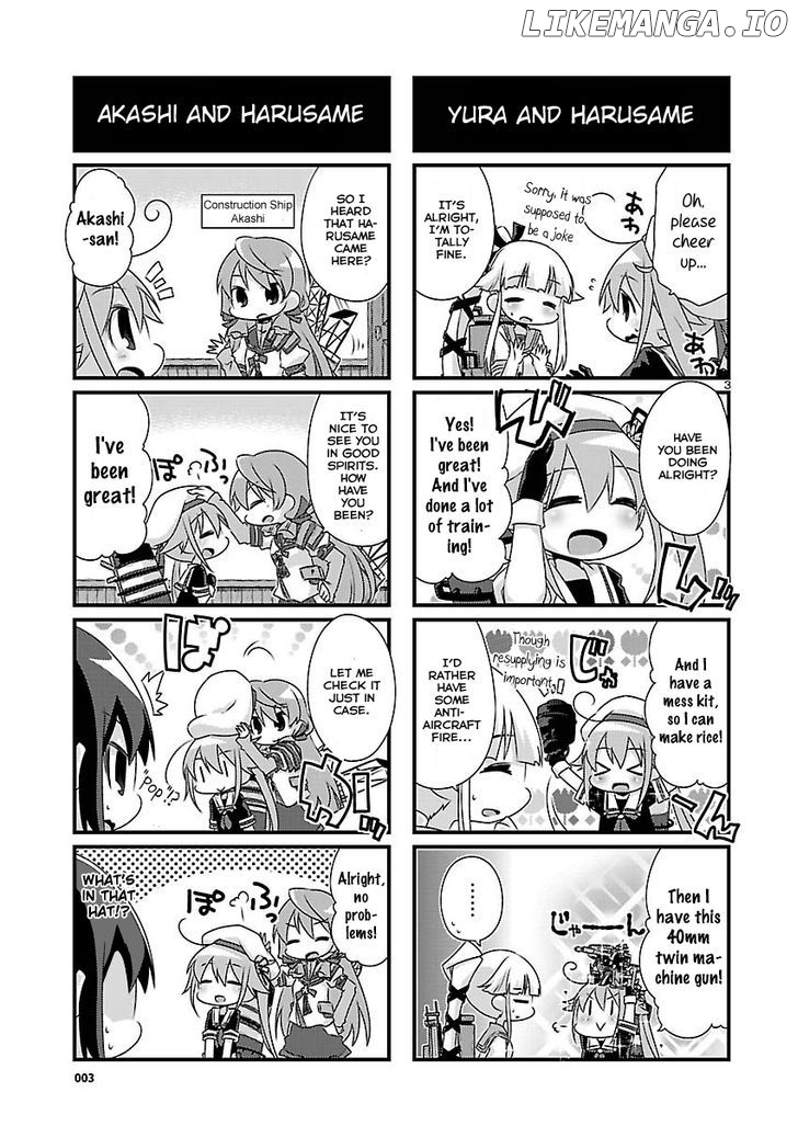 Kantai Collection - Kankore - 4-koma Comic - Fubuki, Ganbarimasu! chapter 64 - page 3