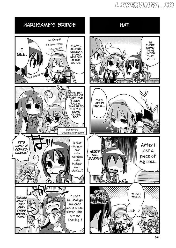 Kantai Collection - Kankore - 4-koma Comic - Fubuki, Ganbarimasu! chapter 64 - page 4