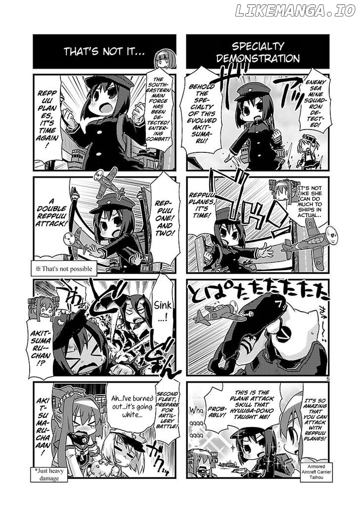 Kantai Collection - Kankore - 4-koma Comic - Fubuki, Ganbarimasu! chapter 65 - page 5
