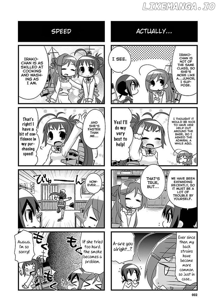 Kantai Collection - Kankore - 4-koma Comic - Fubuki, Ganbarimasu! chapter 66 - page 2