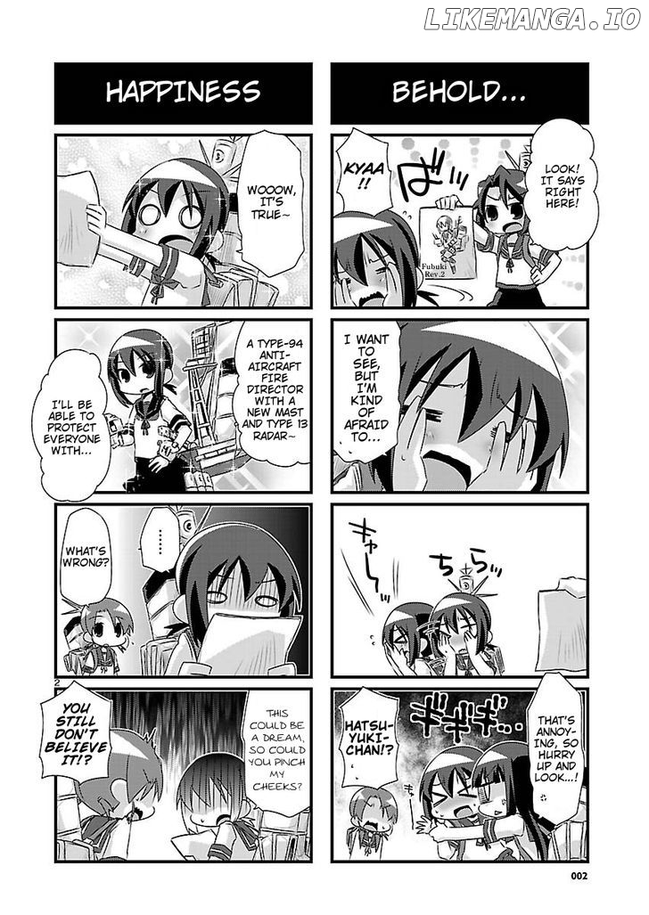 Kantai Collection - Kankore - 4-koma Comic - Fubuki, Ganbarimasu! chapter 70 - page 2