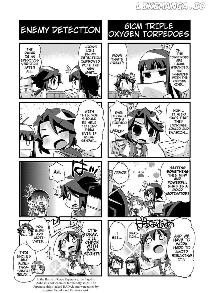 Kantai Collection - Kankore - 4-koma Comic - Fubuki, Ganbarimasu! chapter 70 - page 3